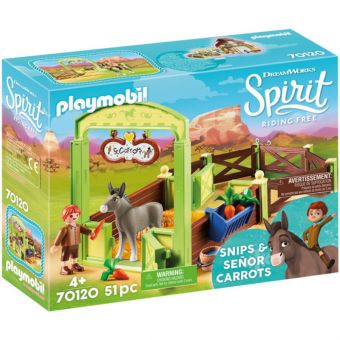 Playmobil Spirit - Heste innhegning Snips & Senor Carrots 70120
