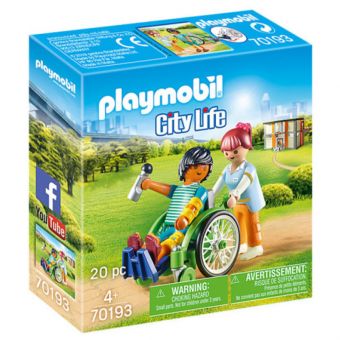Playmobil City Life - Pasient i Rullestol 70193