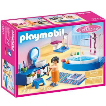 Playmobil Dollhouse - Baderom med badekar 70211