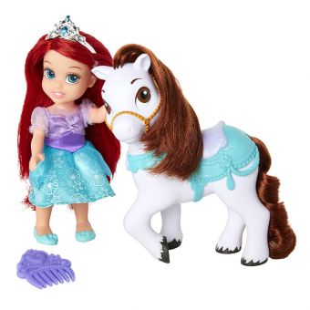 Disney Prinsesse Dukke med hest - Ariel