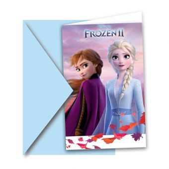 Disney Frost 2 Invitasjoner med konvolutt 6 stk