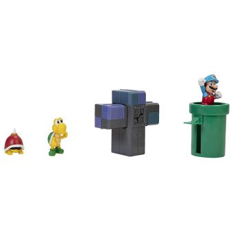 Nintendo Super Mario lekesett med 6 cm figurer - Underground Diorama sett