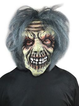 Zombie Maske med hår - Voksen
