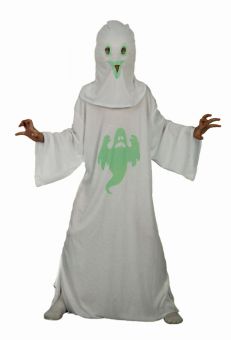 Spøkelse kostyme 7-8 år (120-130 cm)