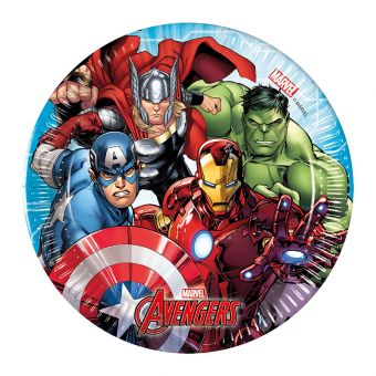Marvel Avengers Papptallerken 20 cm 8 stk