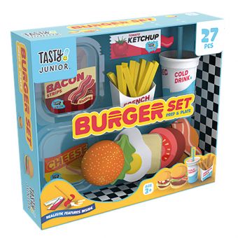 Tasty Junior Lekemat 27 Deler - Burgersett