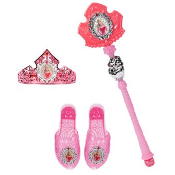 Disney Prinsesse Aurora utkledningssett med sko, tiara og septer