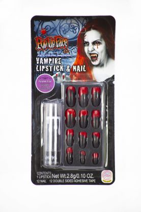 Pop Up Face - Vampire Lipstick & Nail