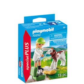 Playmobil Special Plus - Veterinær med kalv 70252