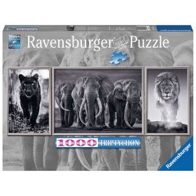 Ravensburger Puslespill 1000 Brikker - Svart/hvite dyr