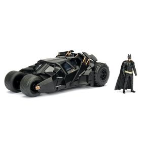 DC Comics Batman Kjøretøy - The Dark Knight Batmobil & Batman 1:24