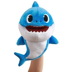 Baby Shark Hånddukke - Daddy Shark Blå