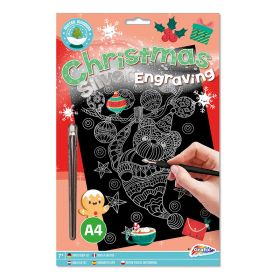Grafix Scratch Art - Jul i sølv