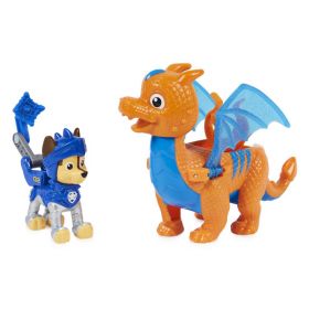 Paw Patrol Rescue Knights Figur - Chase og Dragen Draco