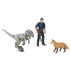 Jurassic World Dominion Figur og Dinosaur - Owen og Velociraptor 'Beta'