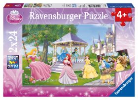 Ravensburger Puslespill 2x24 Brikker - Disney Prinsesser