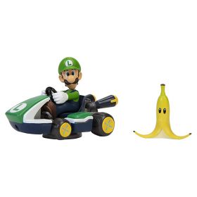 Nintendo Mario Kart - Spin Out Luigi Kart med banan