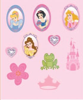 Disney Princess Veggdekor 10stk