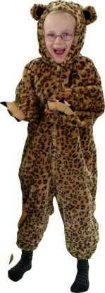 Leoparddrakt Kostyme i plysj 1-2 år
