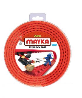 Mayka Block Tape Stor 2 meter - Rød