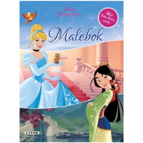 Disney Prinsesser - Malebok med klistremerker