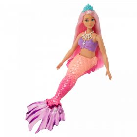 Barbie Dreamtopia - Havfrue m/ rosa hår og blå tiara