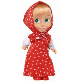 Masha dukke med kjole - Rød