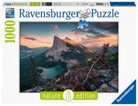 Ravensburger Puslespill 1000 Brikker - Evening In the Rocky Mountains