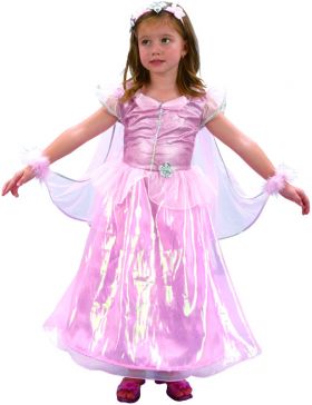 Rosa Prinsesse Kostyme - 3-4 år (92-104 cm)