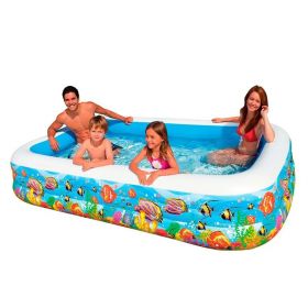 Intex Oppblåsbar Familiebasseng Swimcenter 305x183 cm