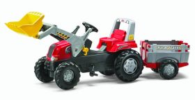 Rolly Toys RollyJunior Traktor med Skuff og Henger