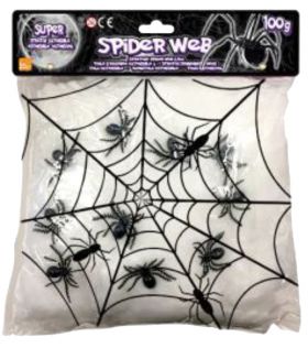 Spindelvev Med Edderkopper 100G