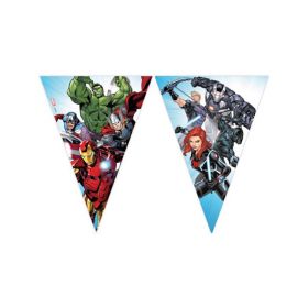 Marvel Avengers Bursdagsbanner m/flagg 2,3 meter