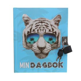 Tinka Dagbok med lås - Tiger