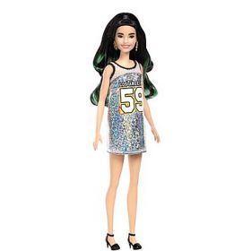 Barbie Fashionistas dukke - Glitrende kjole FXL50