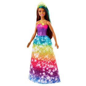 Barbie Dreamtopia Prinsesse - Dukke med brunt hår og lilla kjole