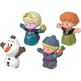 Fisher Price Little People - Disney Frost 4 pakning figurer med Elsa, Anna, Olaf og Kristoff