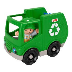 Fisher Price Little People - Grønn Søppelbil