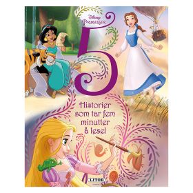 Lesebok Disney Prinsesser - 5 Historier som tar fem minutter å lese!