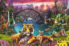Ravensburger Puslespill 3000 Brikker - Tigrer i Paradis Lagune