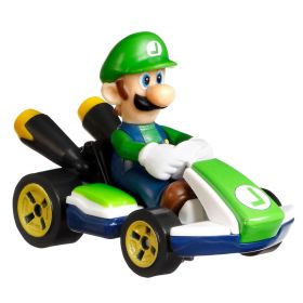 Hot Wheels Mario Kart Kjøretøy - Luigi