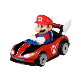 Hot Wheels Mario Kart Kjøretøy - Mario (Wild Wing)