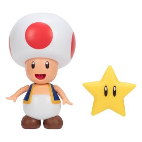 Nintendo Super Mario Figur 10 cm - Toad med stjerne