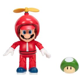 Nintendo Super Mario Figur 10 cm - Propell Mario med mushroom