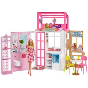 Barbie Dukkehus m/møbler og dukke