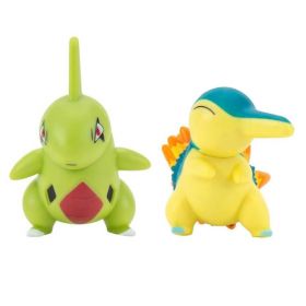 Pokémon Battle Figurer - Larvitar og Cyndaquil