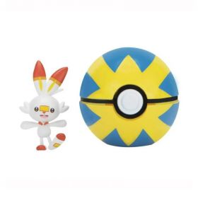 Pokémon Clip 'N' Go - Scorbunny m/quick ball