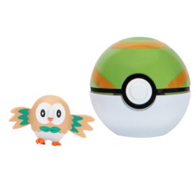 Pokémon Clip 'N' Go - Rowlet m/nest ball