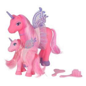 Sweet Pony Fairy Enhjørning Familie - Rosa