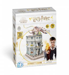 Harry Potter 3D Puslespill - Gringotts Bank 74 brikker
